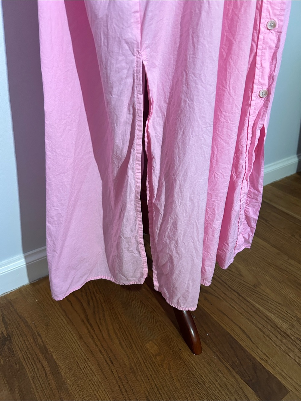Universal Thread Pink Button-Front Drawstring Maxi Dress - Picture 5 of 9